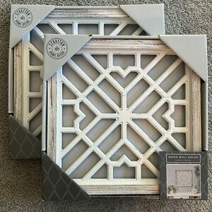 Set of 2 —Wood Farmhouse Rustic Decor